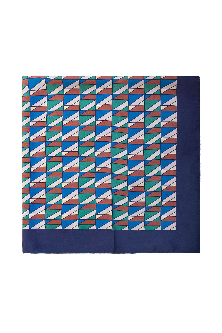 Lattice Printed Silk Square Scarf