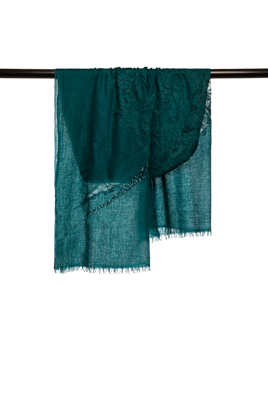 Jade Moon Lace Embroidered Scarf