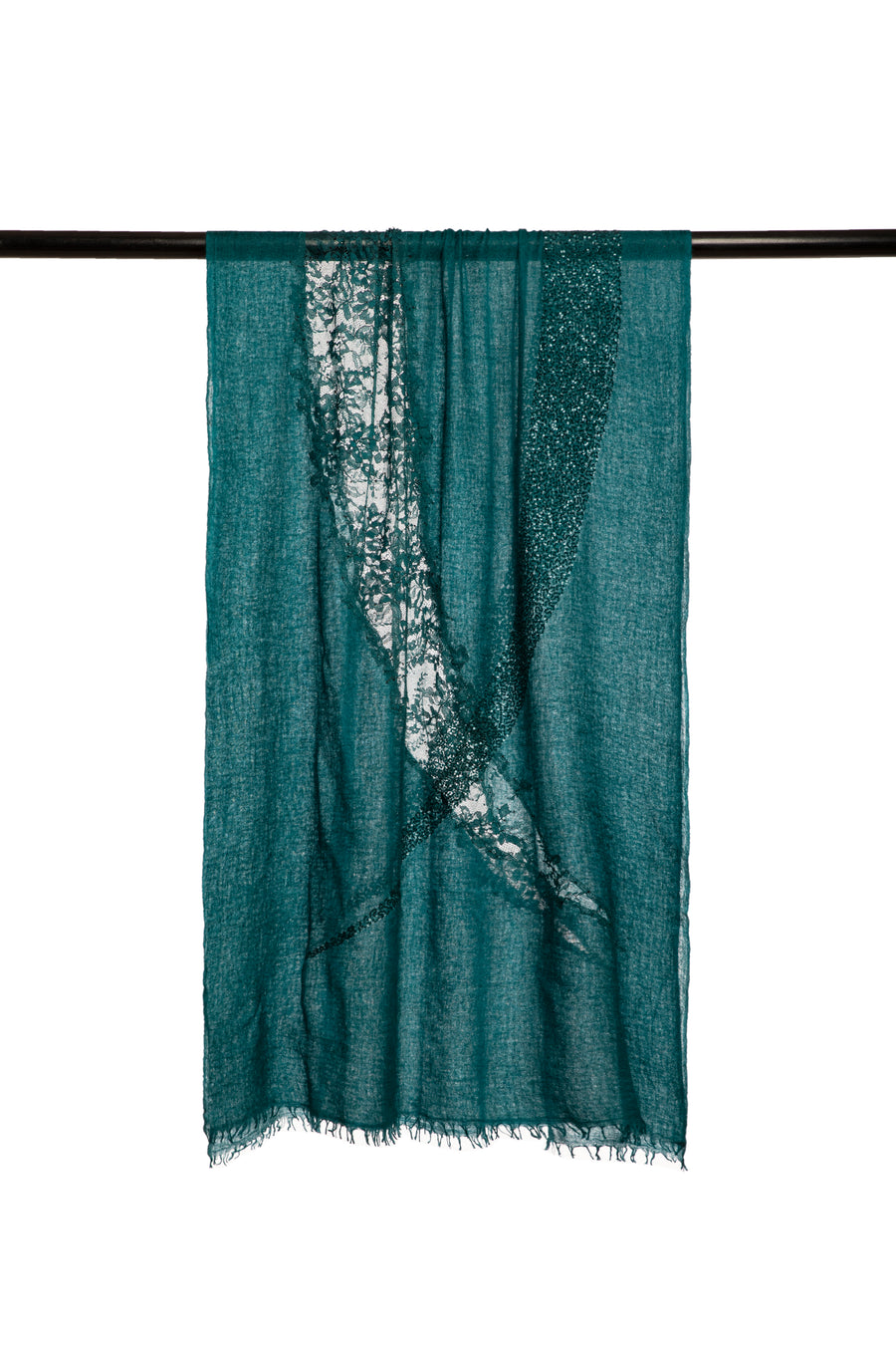 Jade Moon Lace Embroidered Scarf