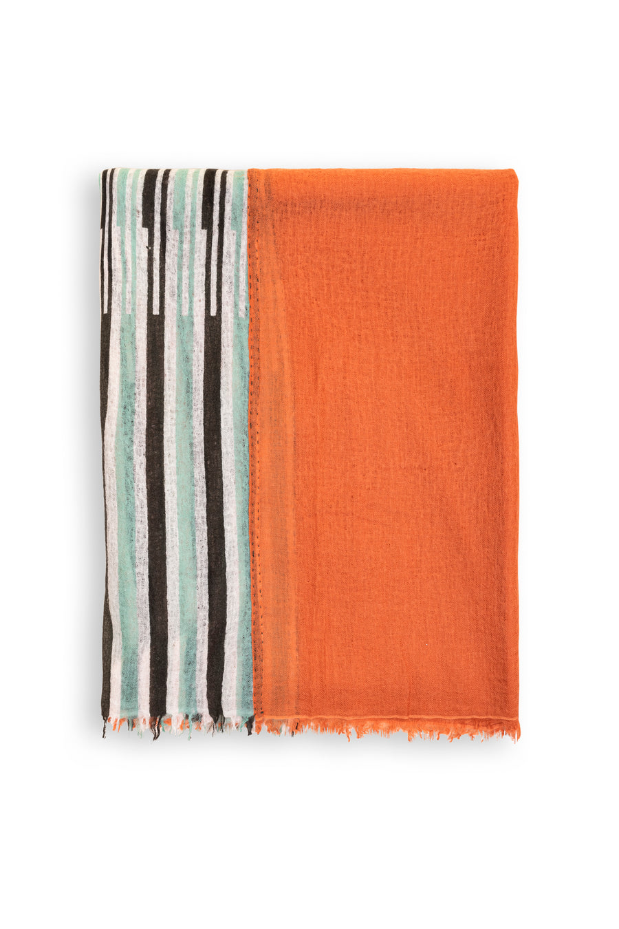 Printed Double Layered Baby Wool Scarf