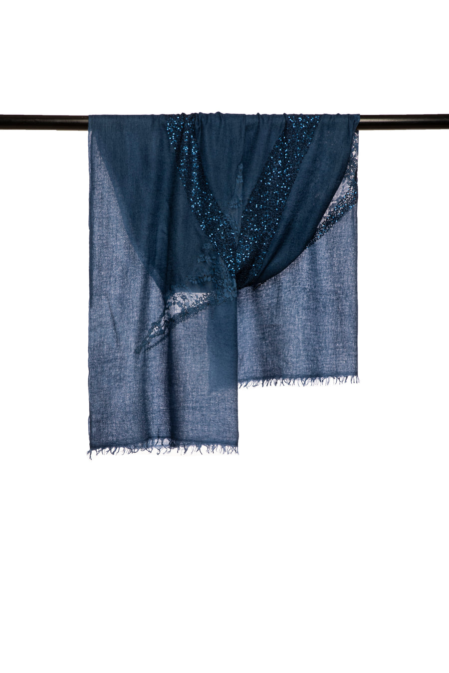 Jade Moon Lace Embroidered Scarf