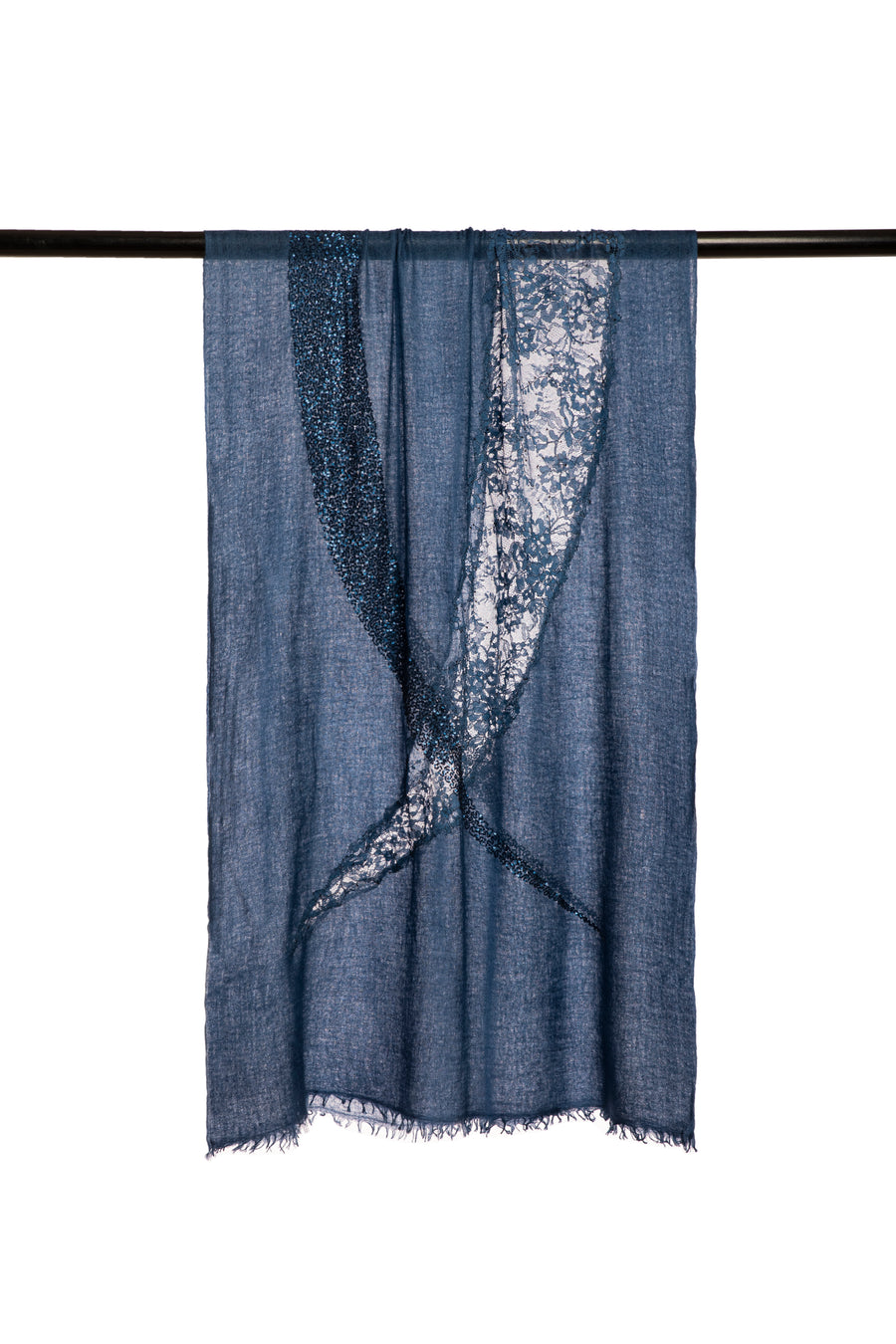 Jade Moon Lace Embroidered Scarf