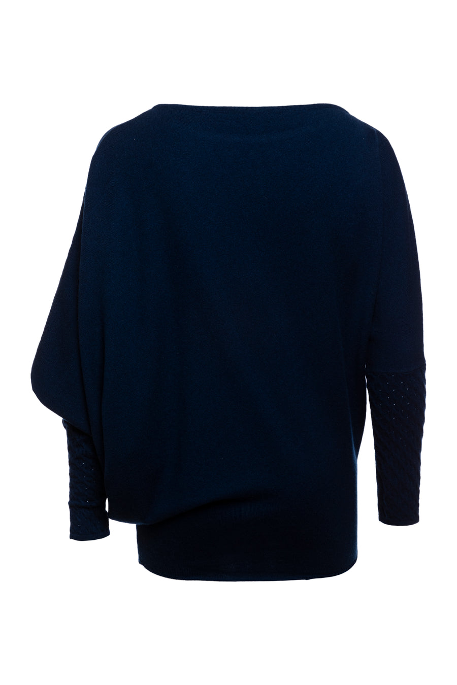 Navy Jewel Asymmetric Top