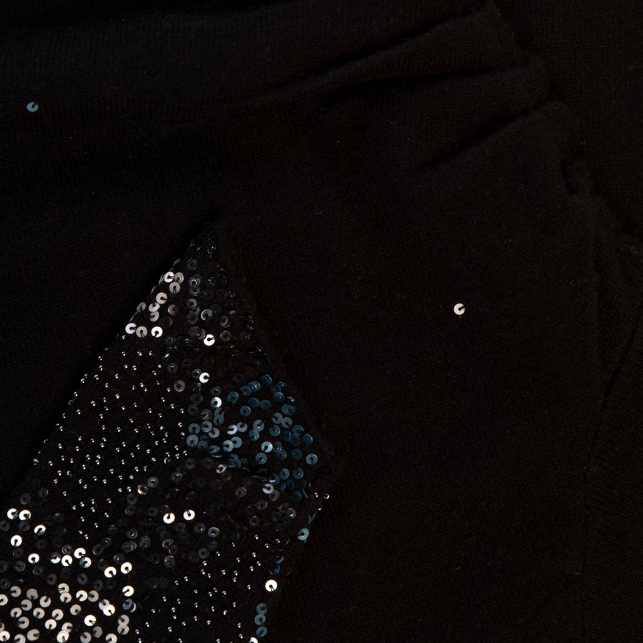 Topaz Off Shoulder With Ocean Embroidery Knitted Dress