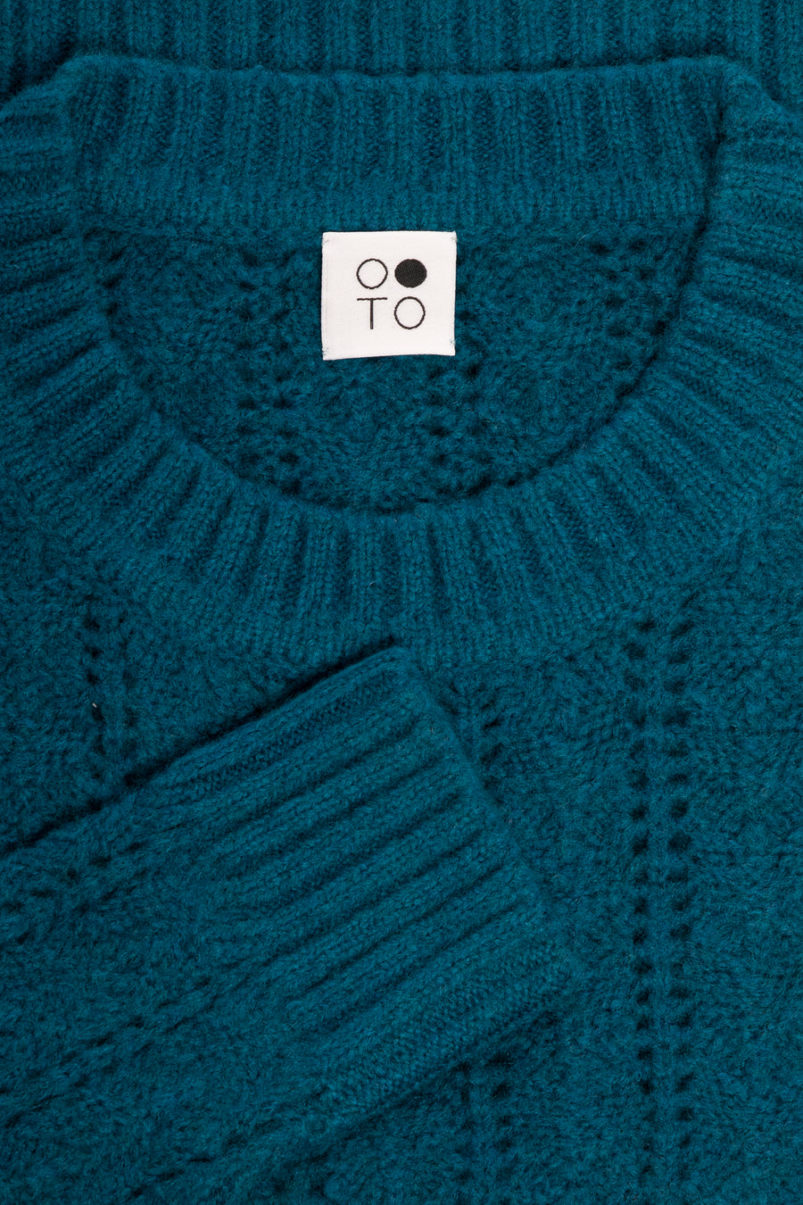 Teal Emerald Round Neck Sweater
