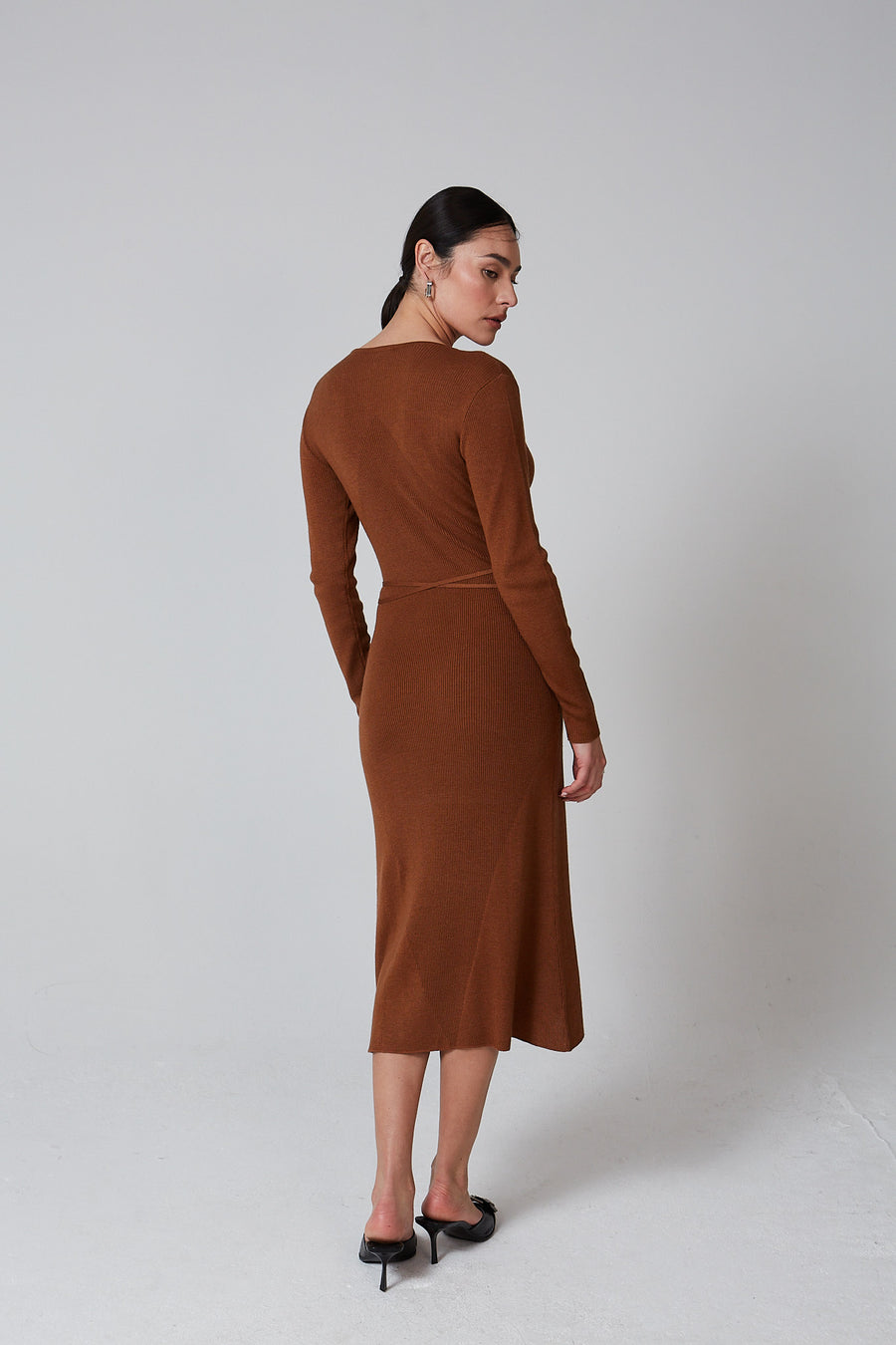 Knitted Wrap Gabrielle Dress