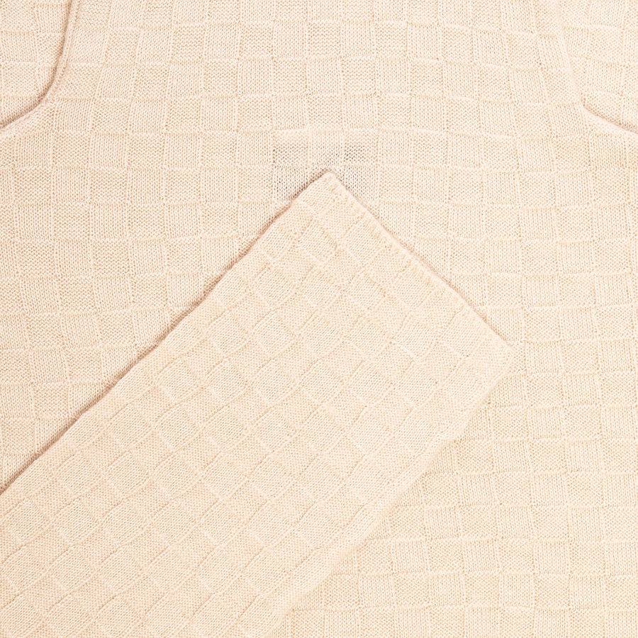 White Tourmaline Turtleneck Body Fitted Sweater