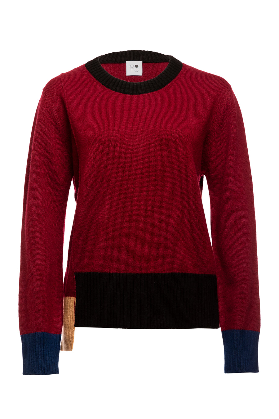 Wine Onyx Crew Neck Sweater