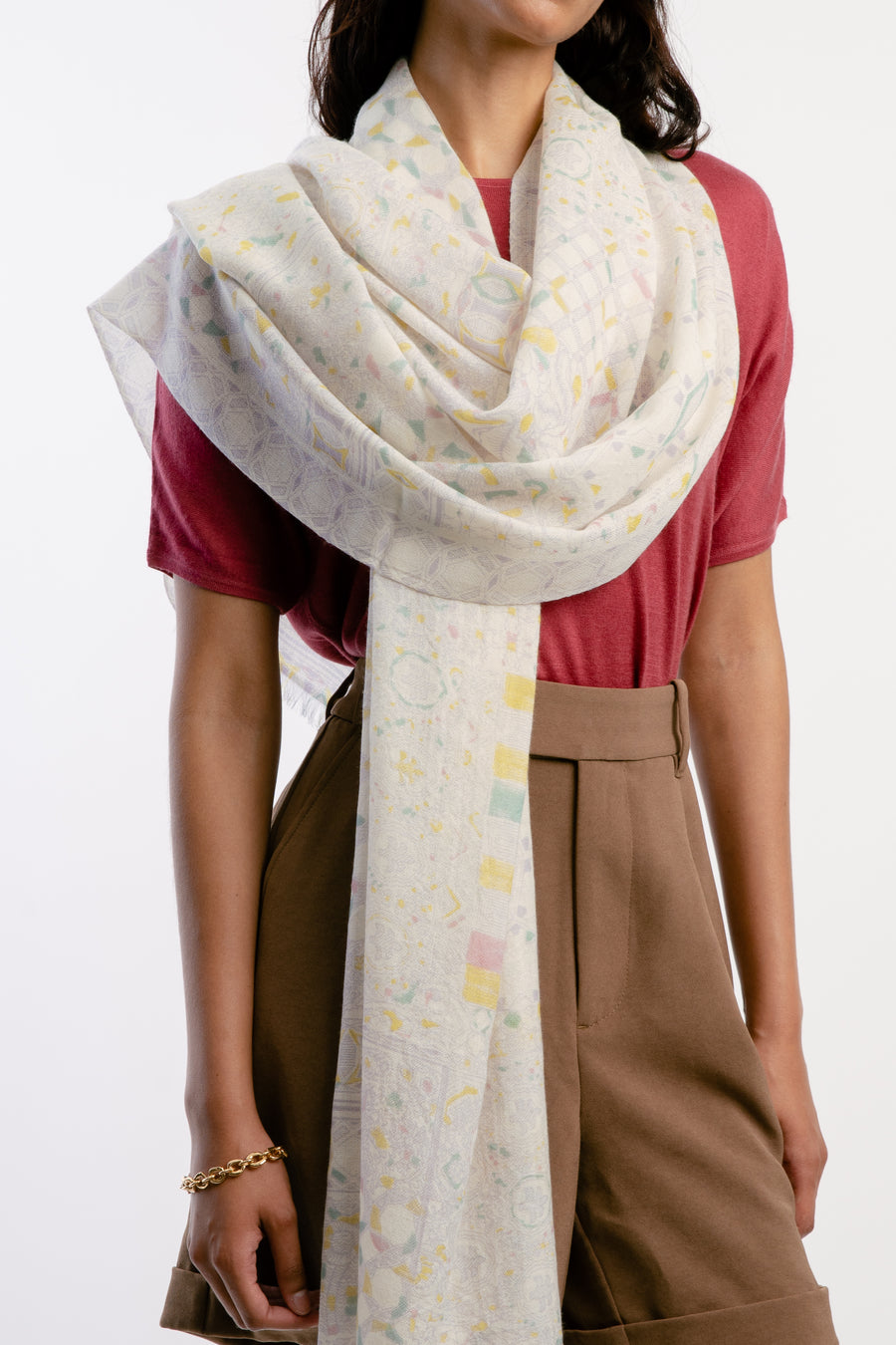 Superfine Printed Cashmere Scarf