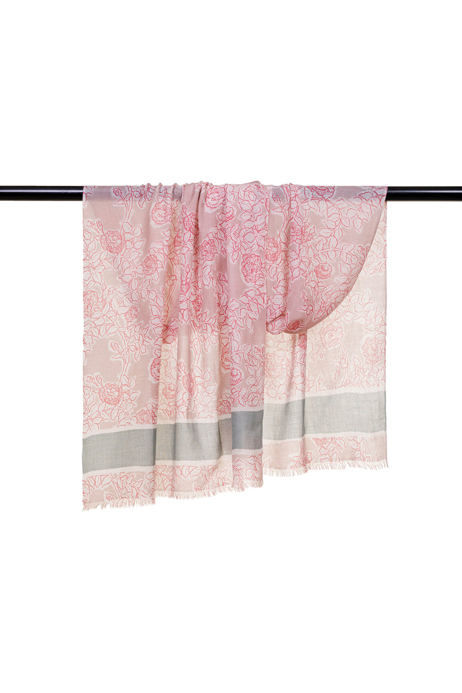 Floral Printed Baby Wool Scarf