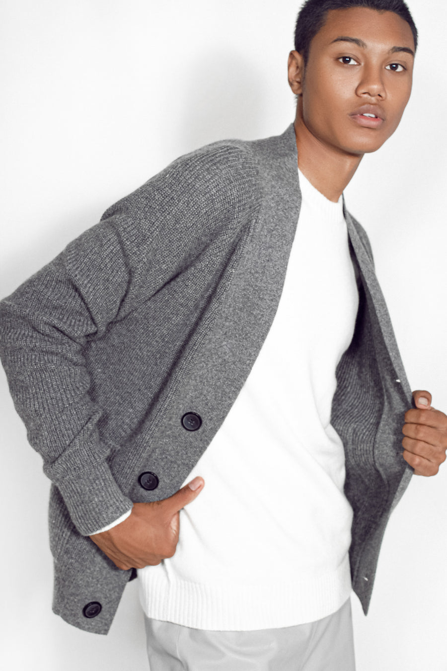 CARDY Sustainable Men's Cashmere Cardigan | Made in Nepal