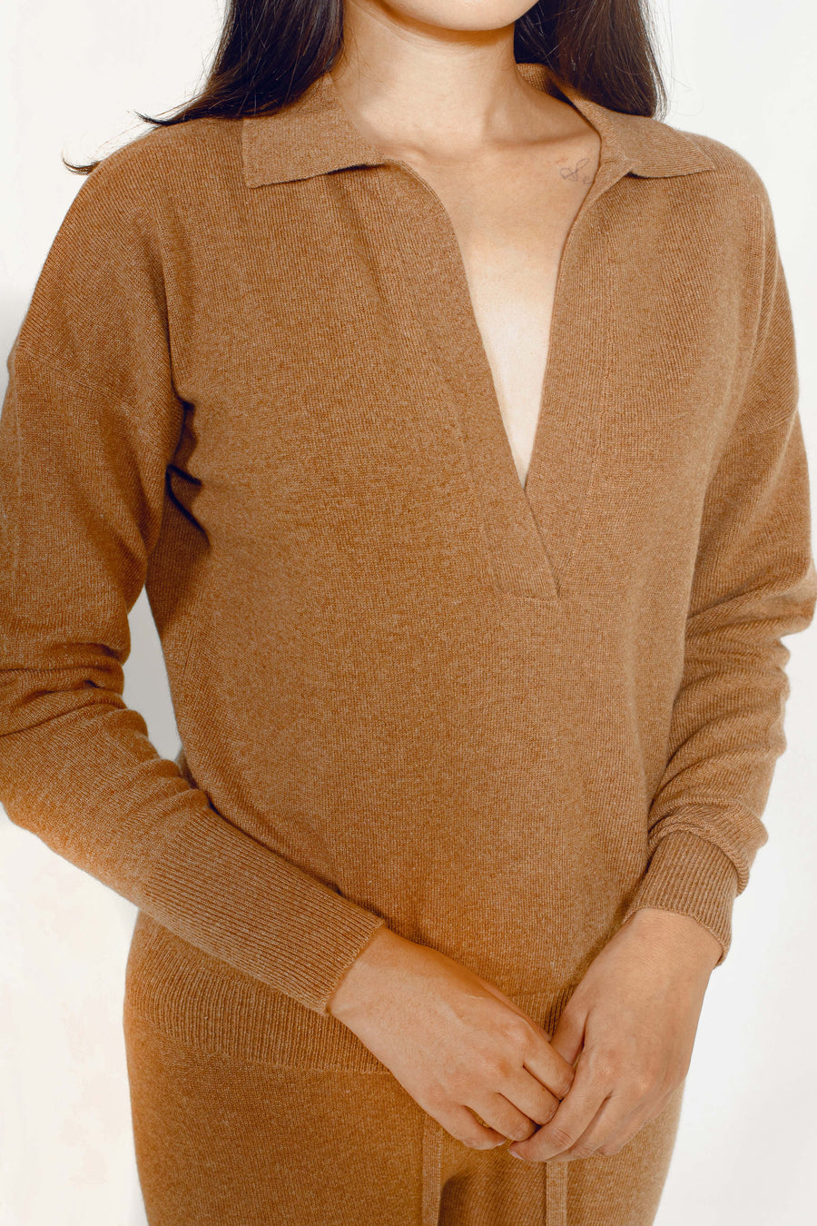 Women's Cashmere Jenny Collar Knit Sweater