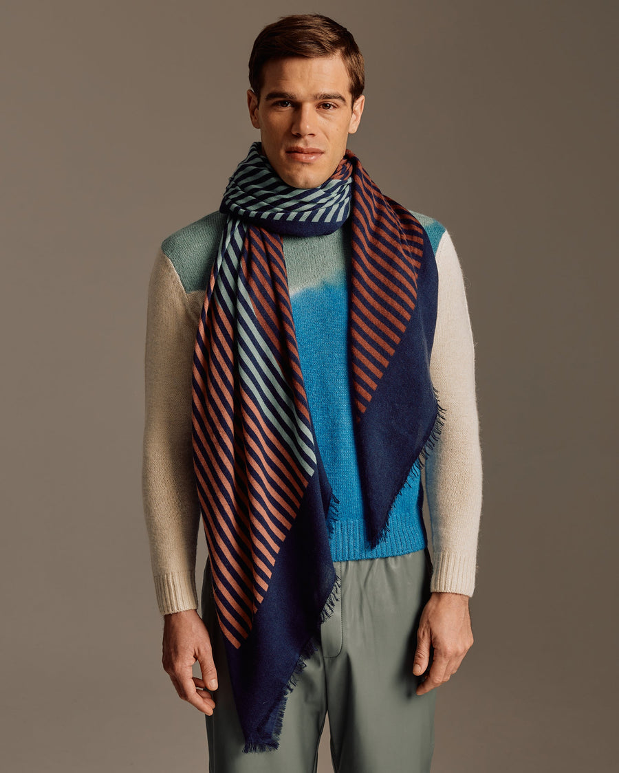 Dusk Printed Stole Cashmere Scarf