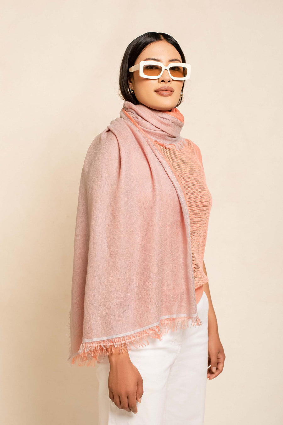 Double Layered Unisex Stole | Tara Oriental