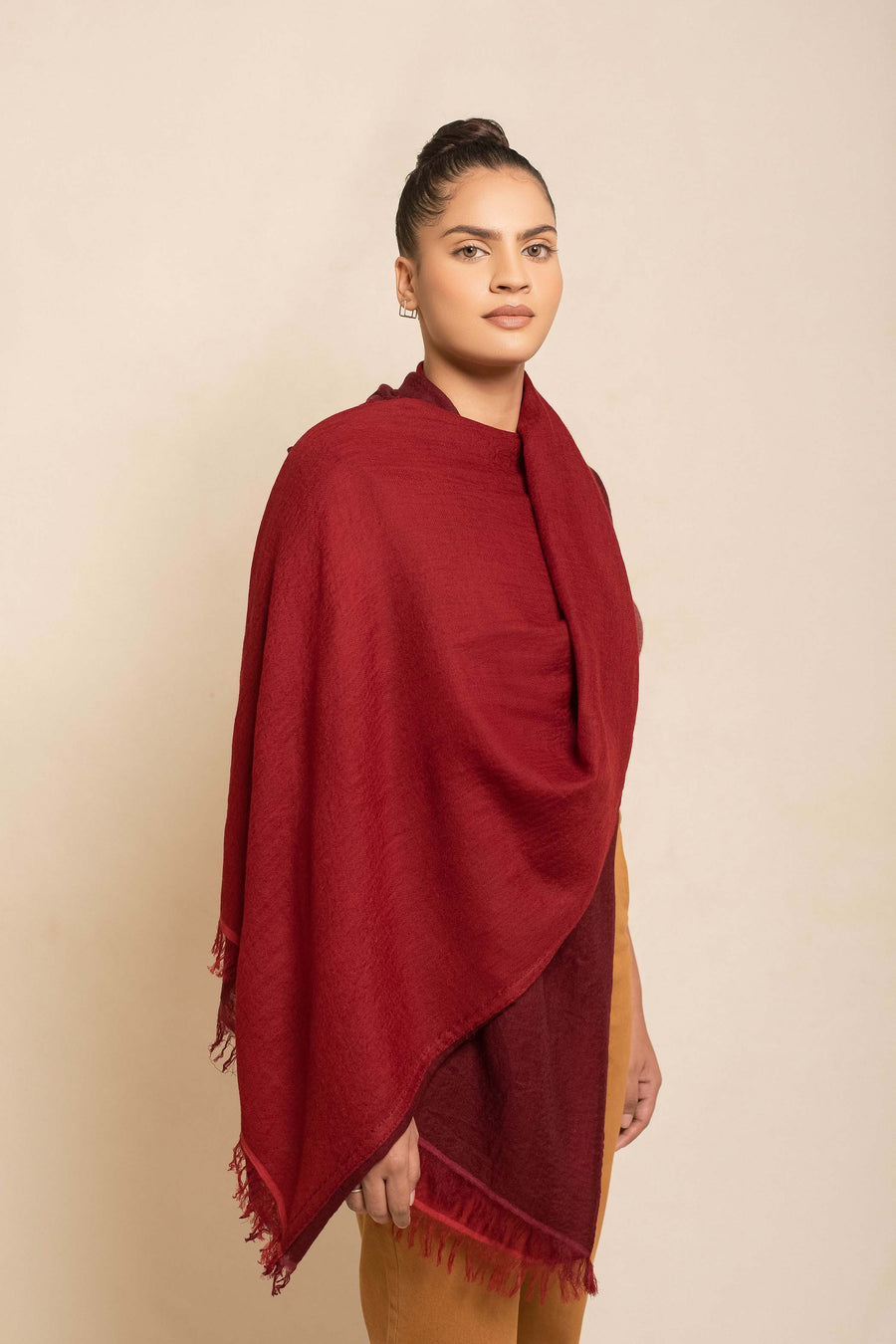 Double Layered Unisex Stole | Tara Oriental