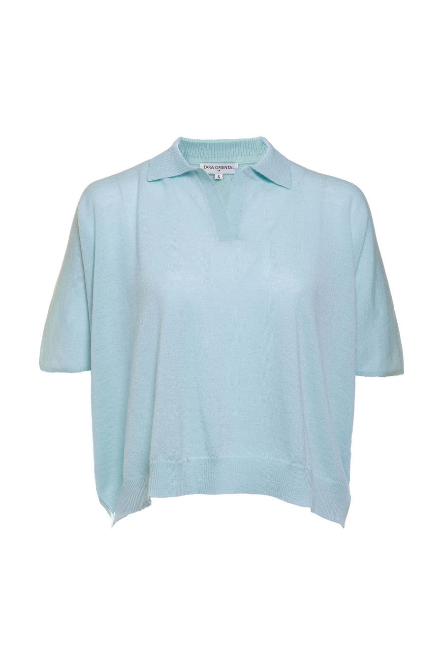 Women's Lightweight Wool Cashmere Formal Polo Top