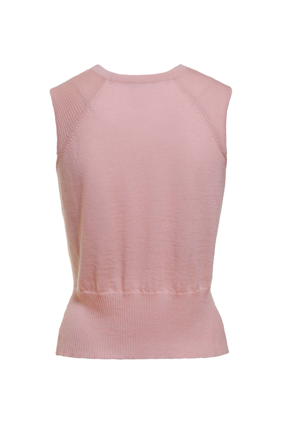 Womens Wool Cashmere Sleeveless Formal Top