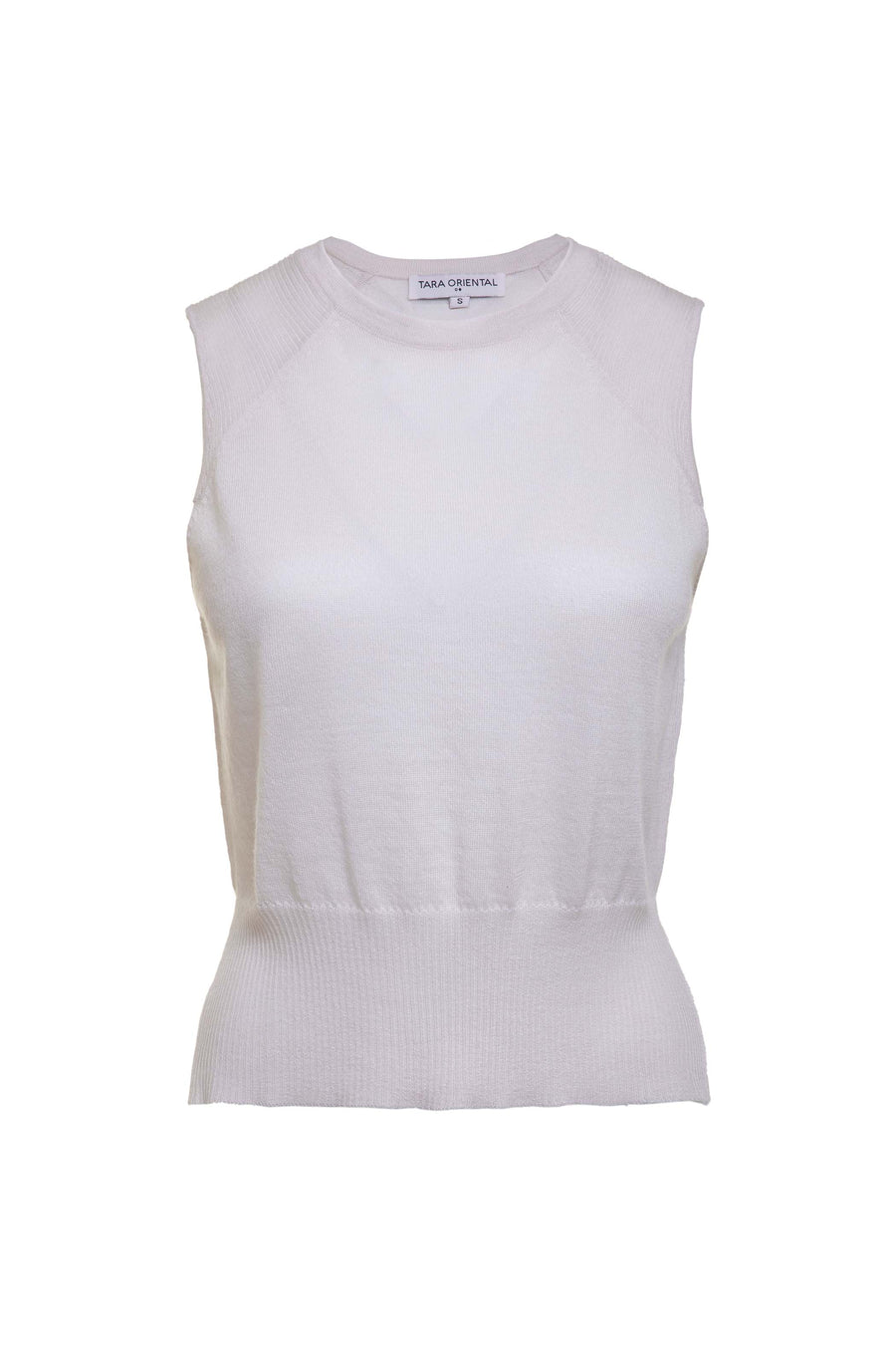 Womens Wool Cashmere Sleeveless Formal Top