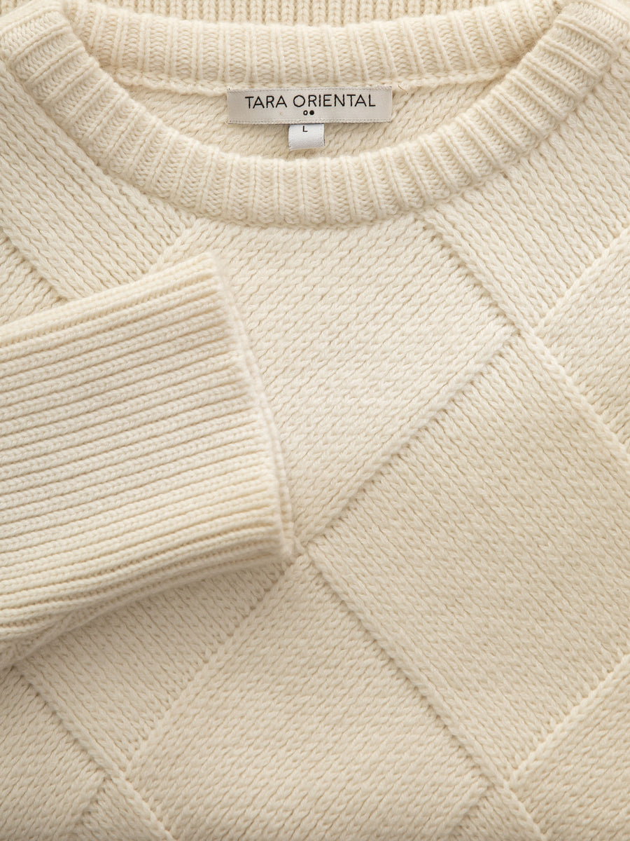 Men's Wool Cashmere Lattice Top