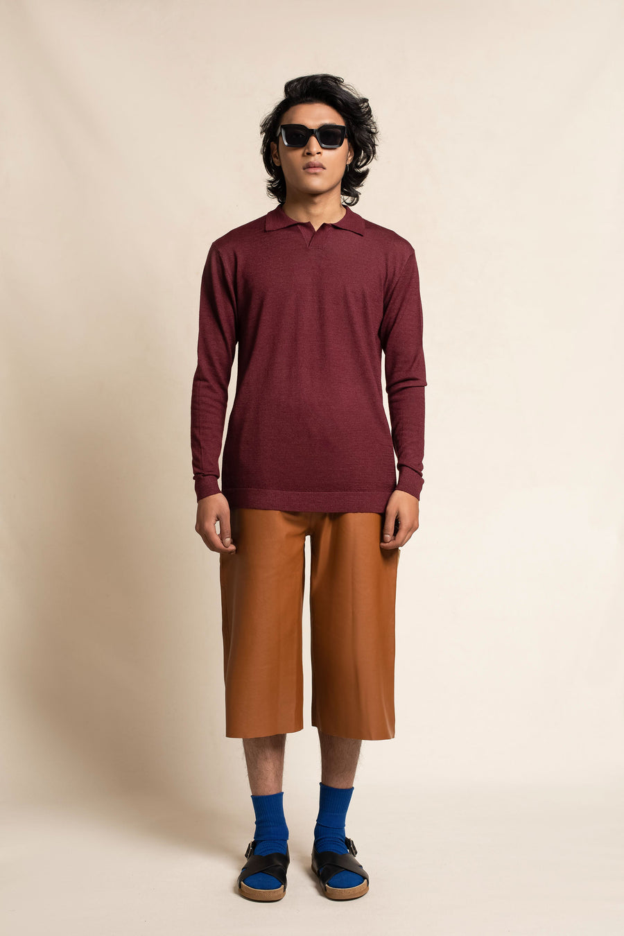 Men's Cashmere Basic Polo