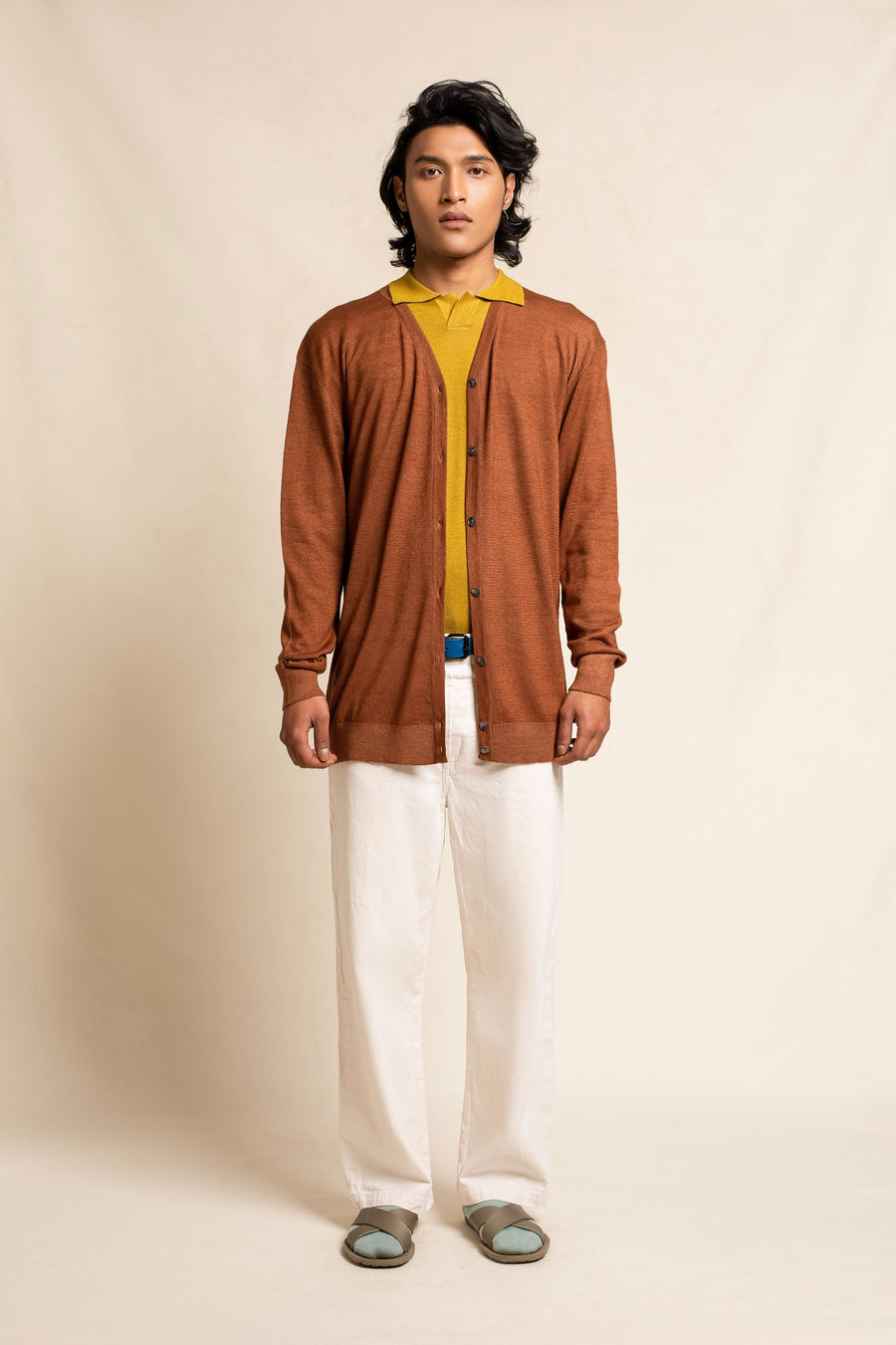 Men's Cashmere Basic Cardi