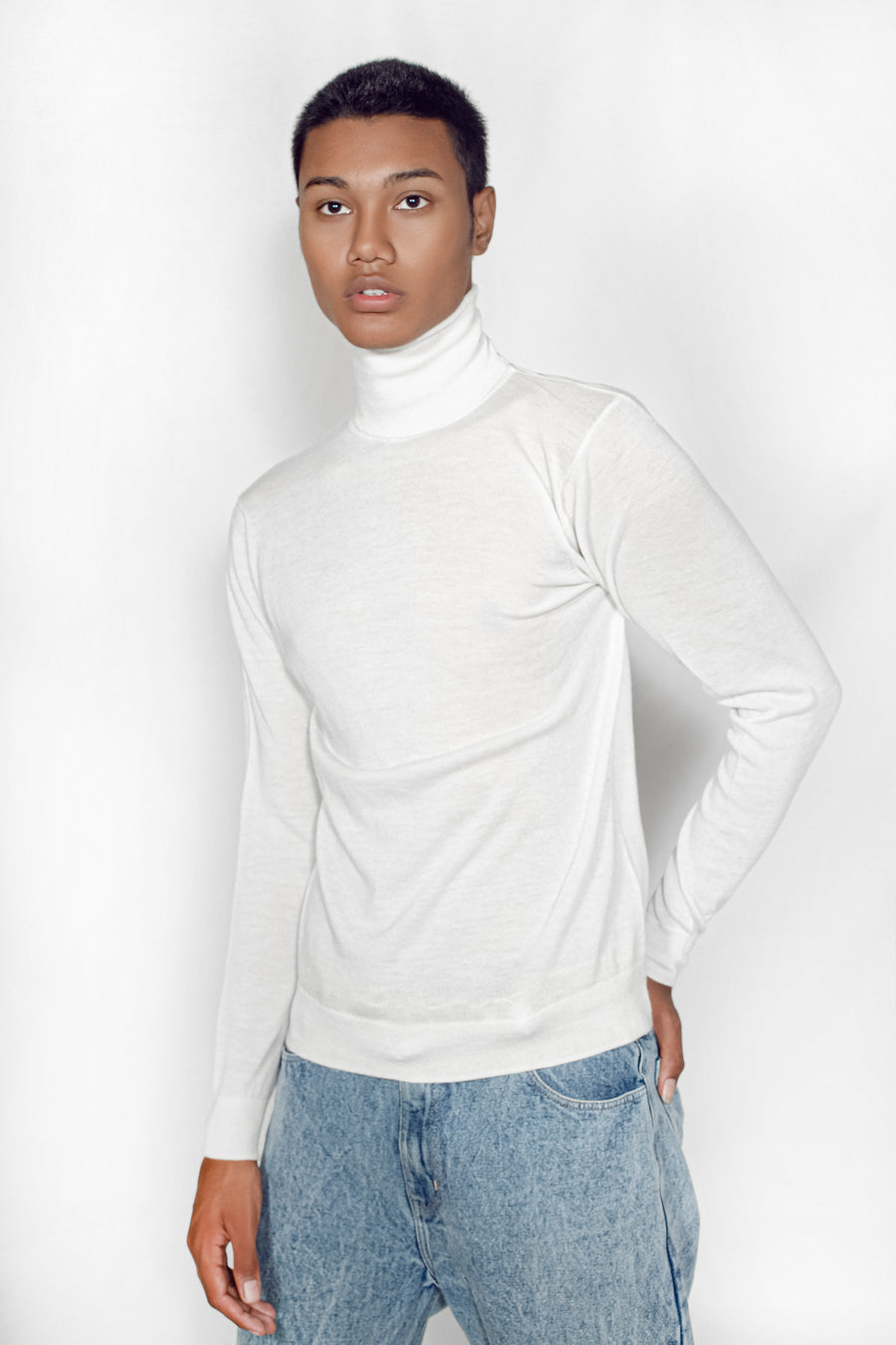 Premium Sustainable Men's Cashmere Sweater  | Tara Oriental