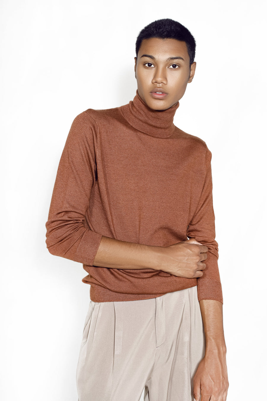 Premium Sustainable Men's Cashmere Sweater  | Tara Oriental