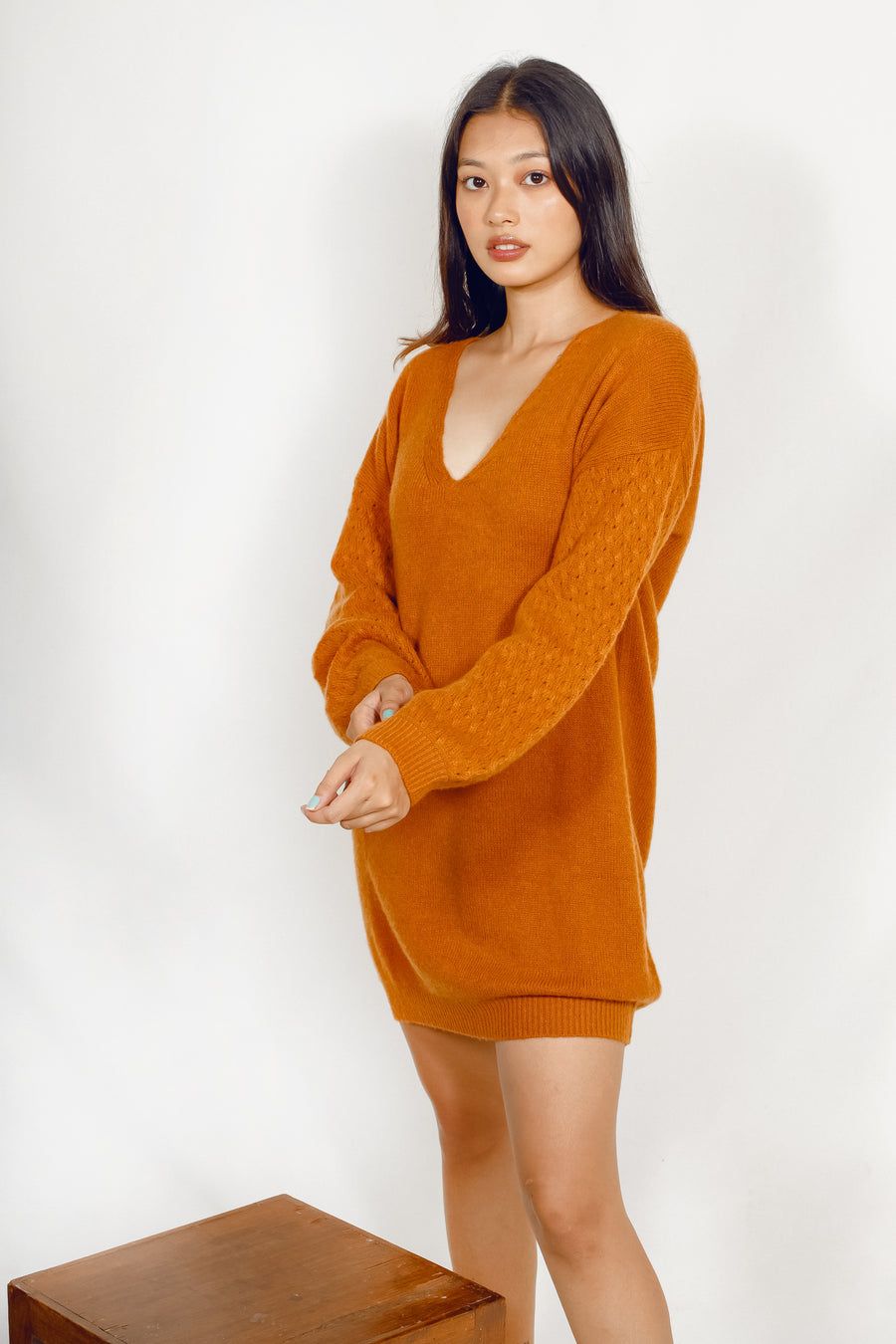 Women's Cashmere Tven Midi Dress