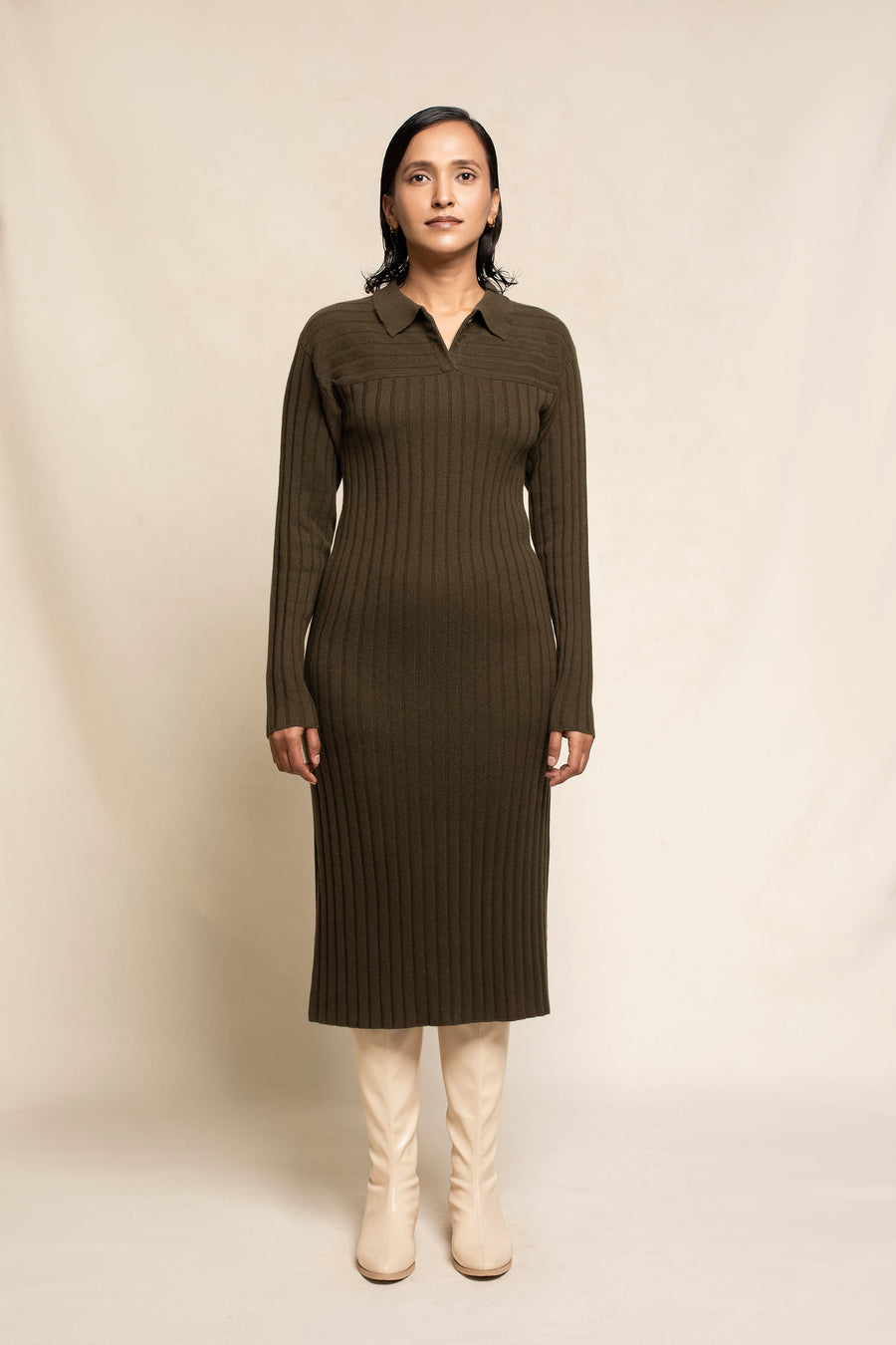 Women's Cashmere Midi Dress