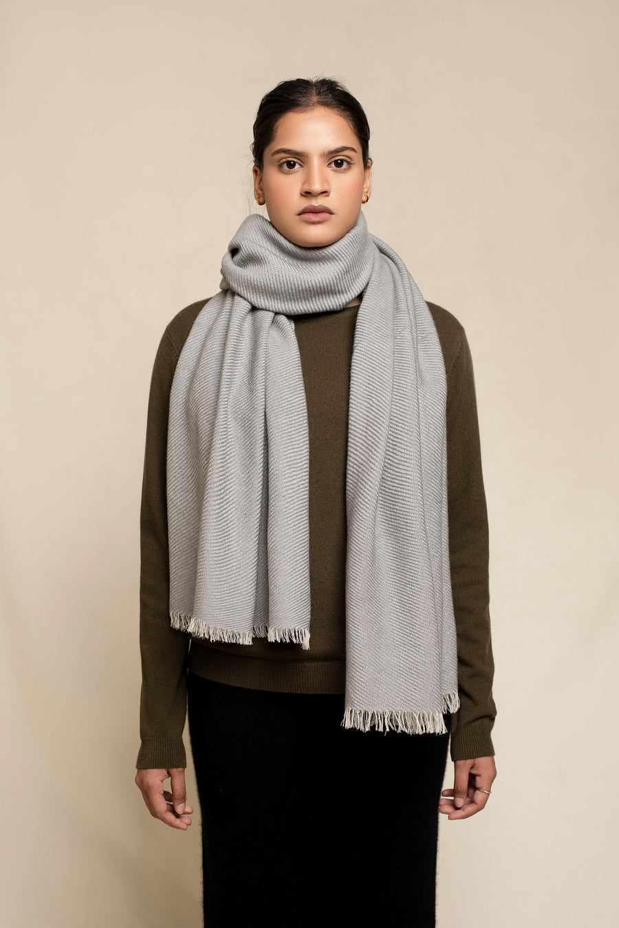 Tailored Diagonal Woven Unisex Scarf