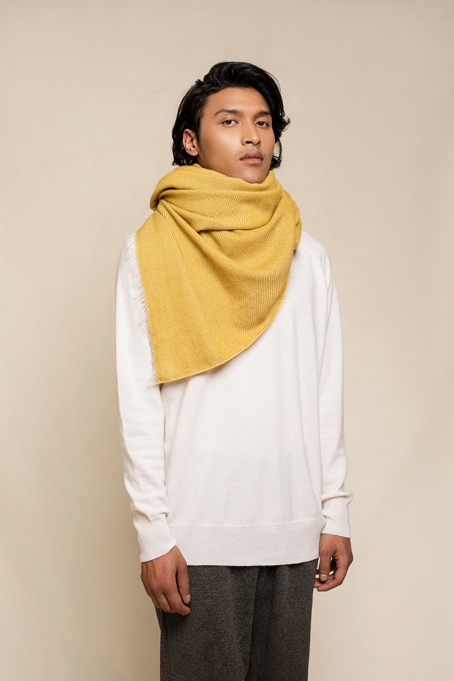 Tailored Diagonal Woven Unisex Scarf